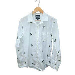 Bonobos Mens Tailored Fit Dinosaur Print Shirt M